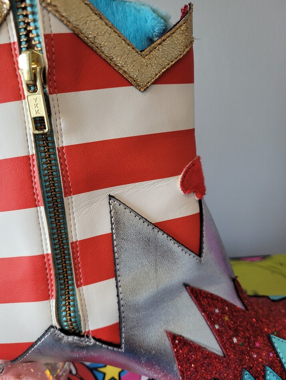 Irregular Choice x Dr. Seuss Up Up Up With A Fish Boots, Size 40 - Picture 7 of 16